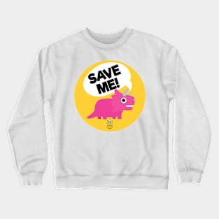 Dinosaur Protection Group Pin Crewneck Sweatshirt